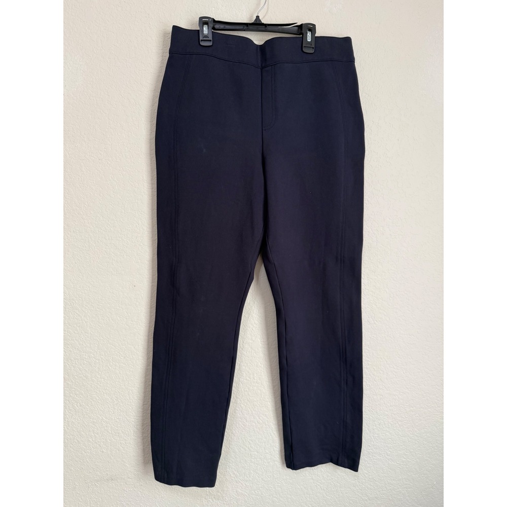 SPANX Women's Navy Blue‎ Ankle Length Slimming Dress Pants Career Casual